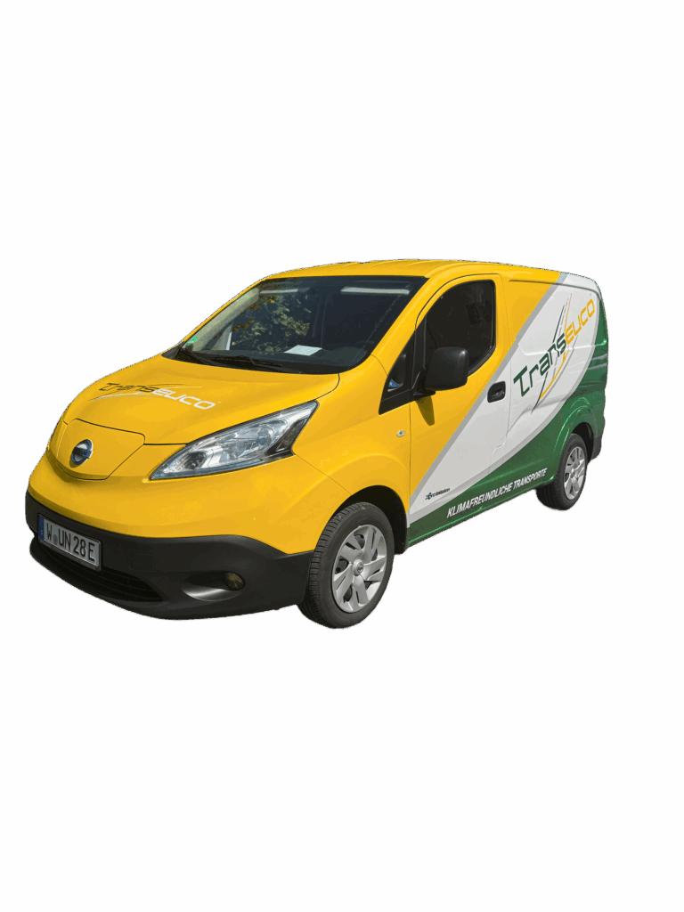 Transeuco NIssan, Klimaneutrale Transporte, E-Fahrzeug, Kurier NRW Sonderfahrten