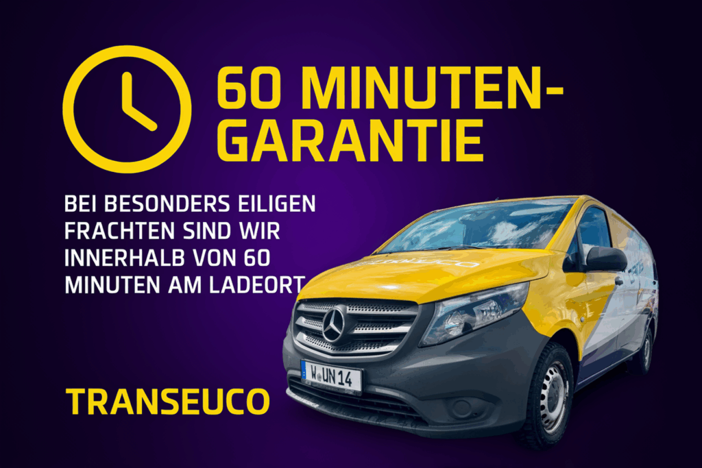 Transeuco 60 Minuten Garantie, Kurier NRW Sonderfahrten